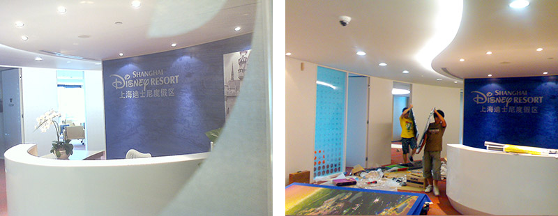 雙瀟玻璃裝飾磨砂膜質(zhì)感細(xì)膩，具有良好的透光清晰性！